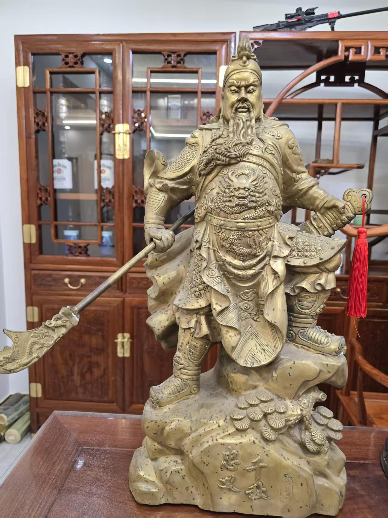 超大关公铜摆件———（非先货）到货为卡片