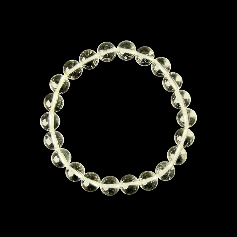 白水晶单圈 珠径8-9mm 手围15cm