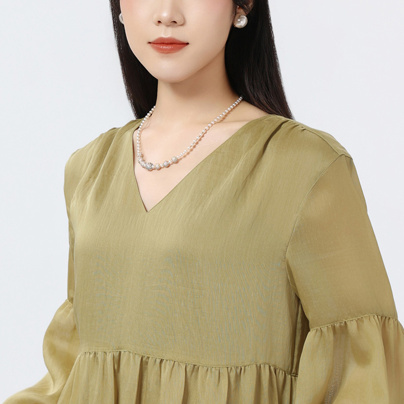 GIRDEAR/哥弟 铜合金仿珍珠项链 优雅项链百搭精致锁骨链190045