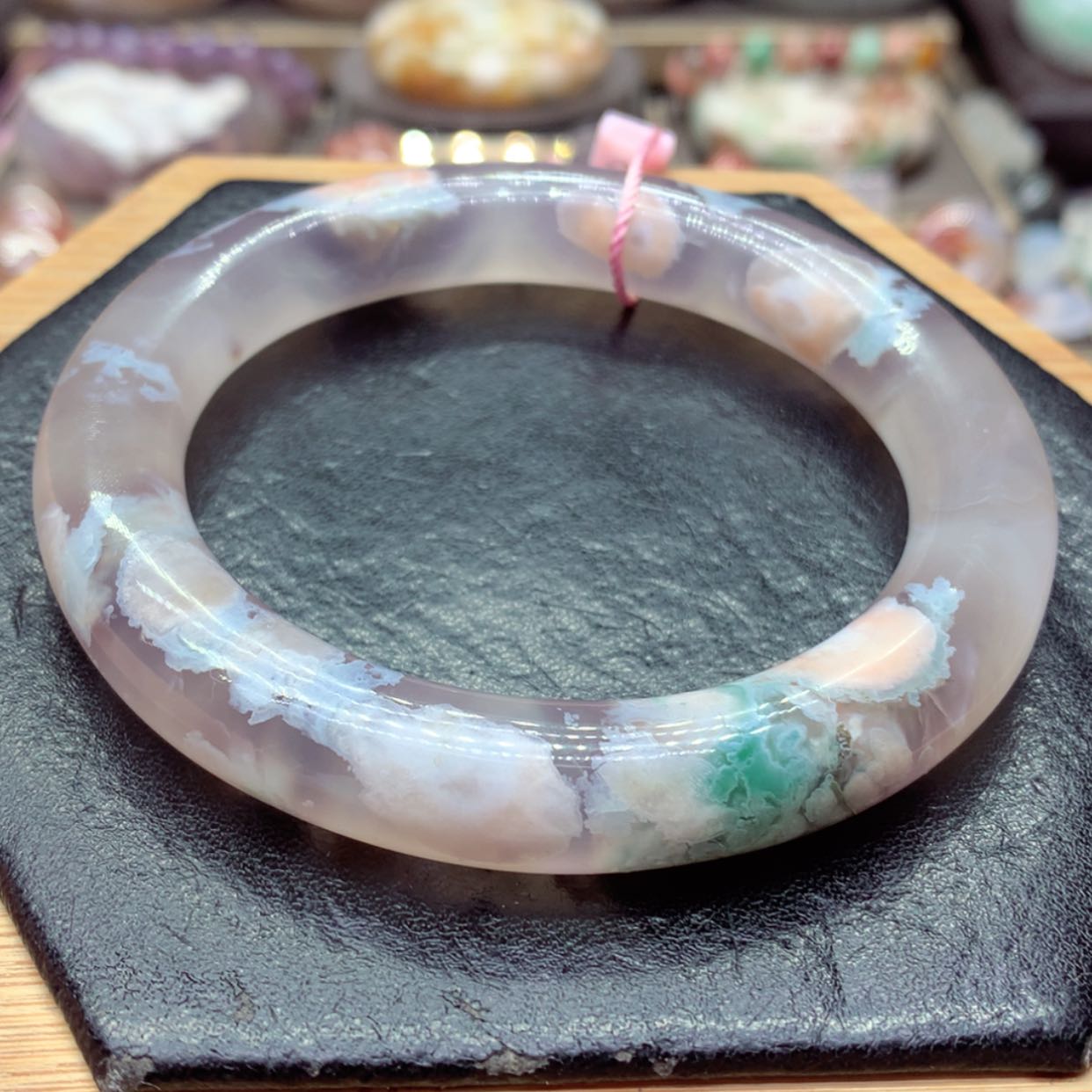 【闪购商品】玛瑙/玉髓手镯7未镶嵌聚*财