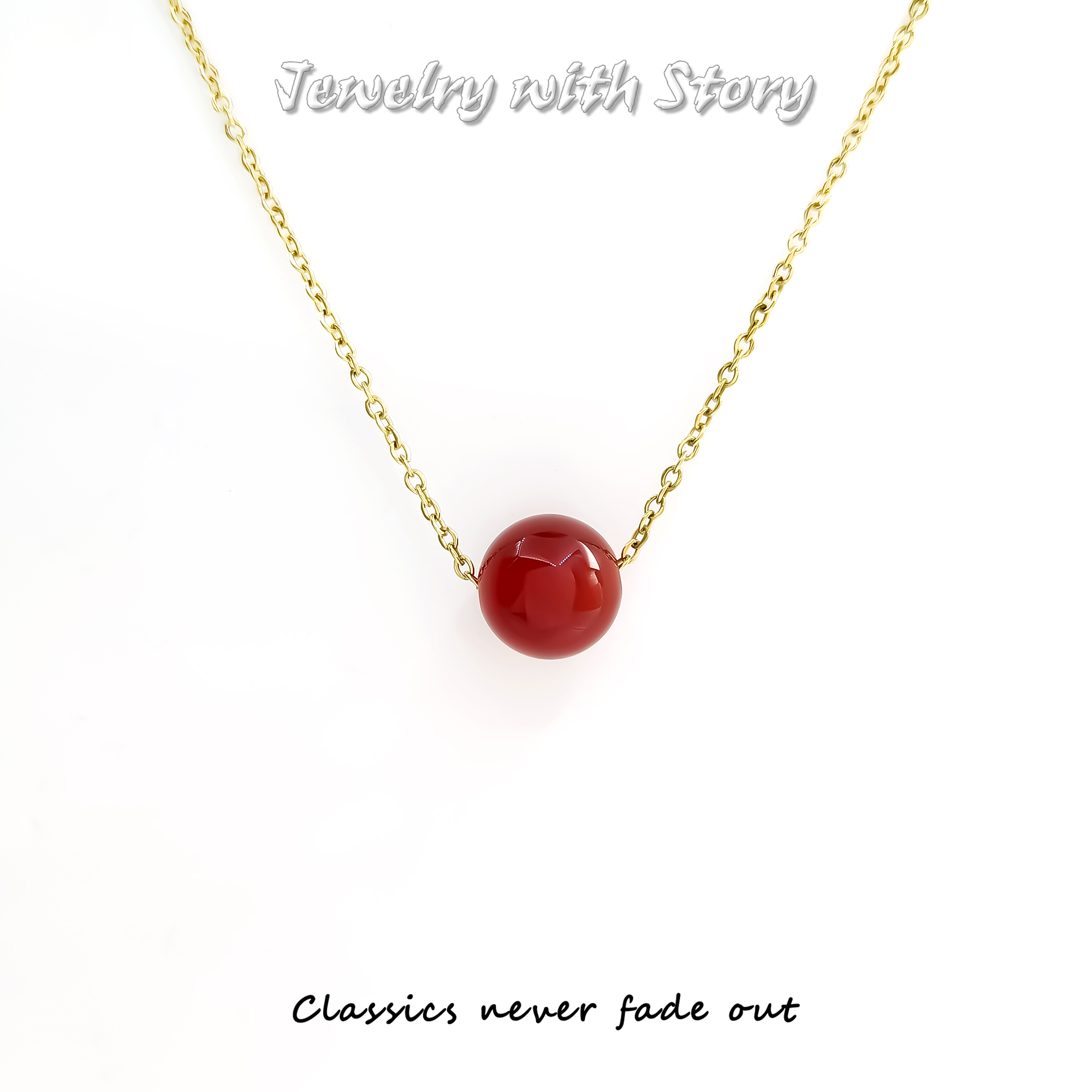 铜合金项链 HX-70105 项链精致气质简约小众时尚百搭