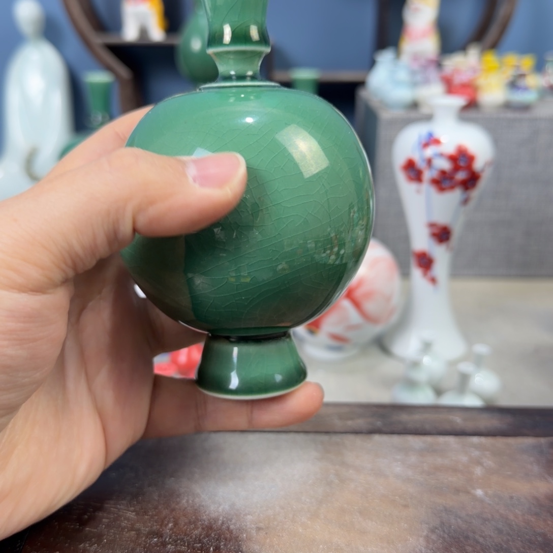 陶瓷手工小花器摆件
