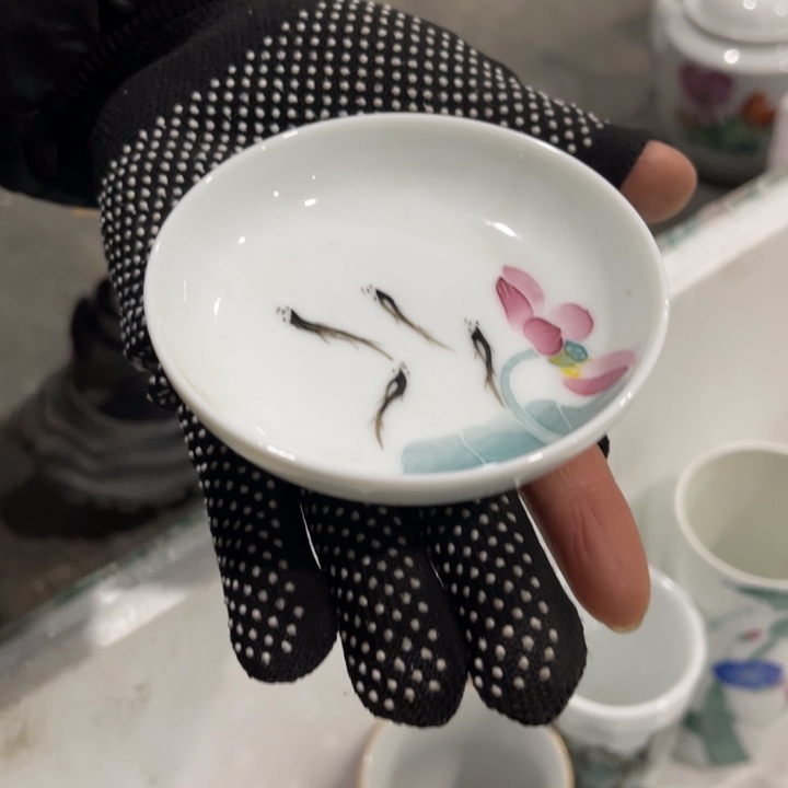 醴陵釉下手绘盖置老师作品