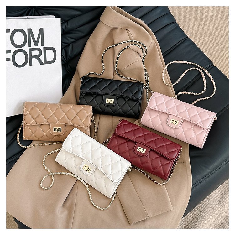 菱格钱包女长款2025新款小香风欧美时尚大容量手拿包拉链女