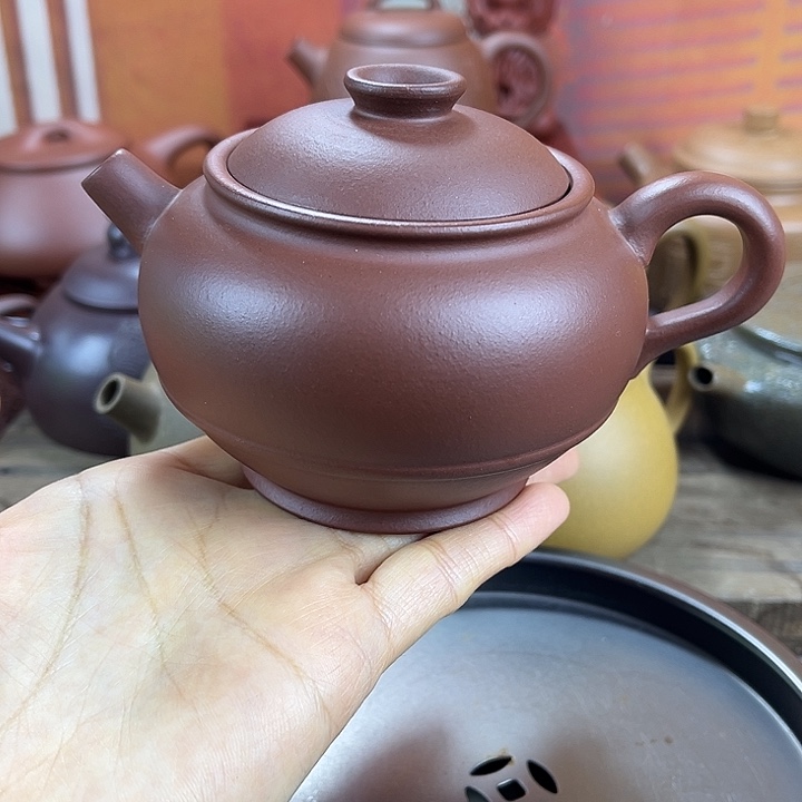 紫砂茶壶宜兴紫砂壶微瑕晃盖壶内开裂片