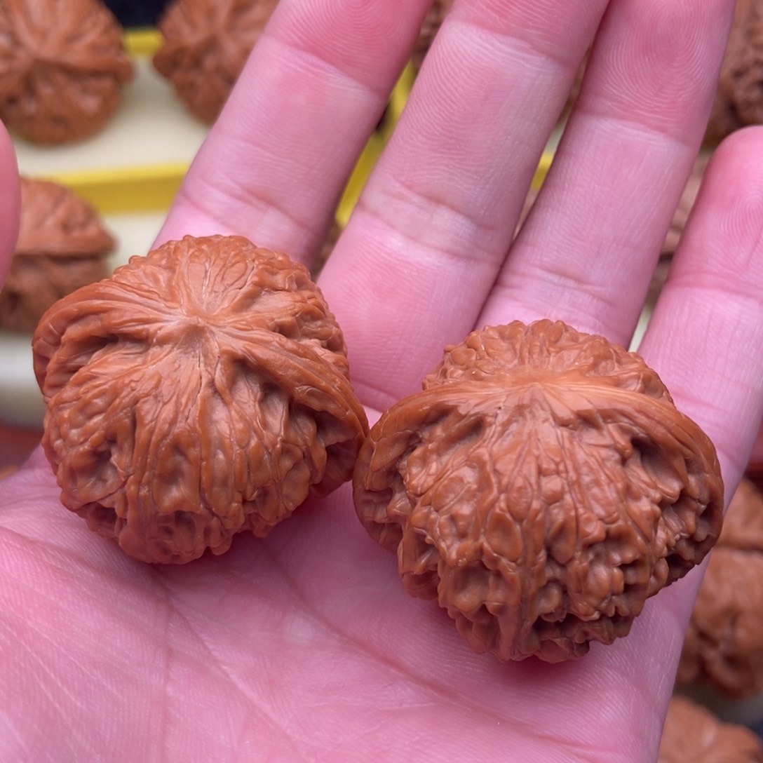 文玩核桃把件老树磨盘38