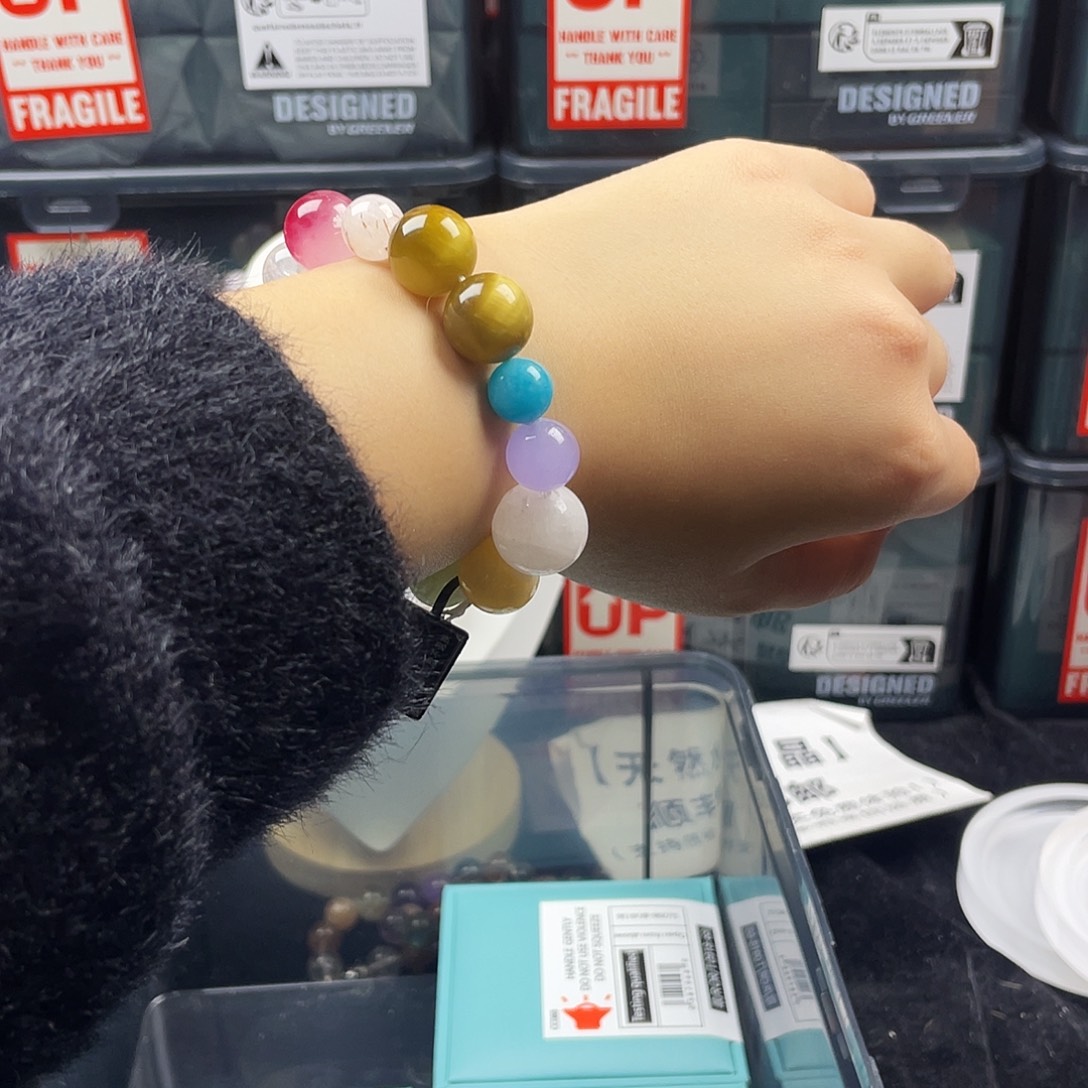 手链烟晶银S925镶嵌