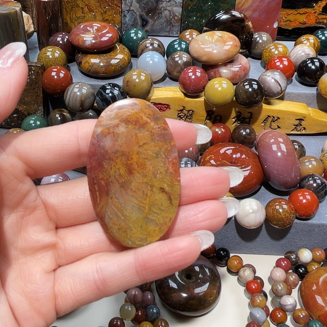 s***0硅化玉未镶嵌天然北票硅化物吊坠