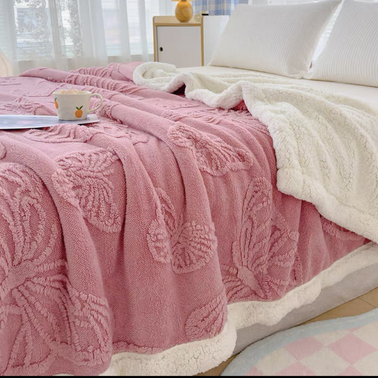 JX1床上用品双面绒毛毯睡毯柔软家用亲肤多功能机洗四季毯