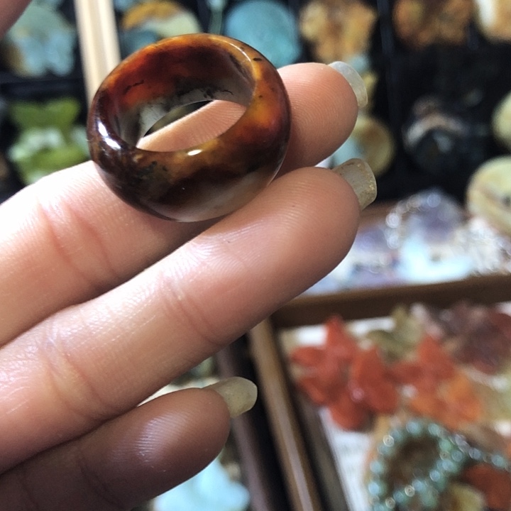 岫玉未镶嵌岫玉戒圈