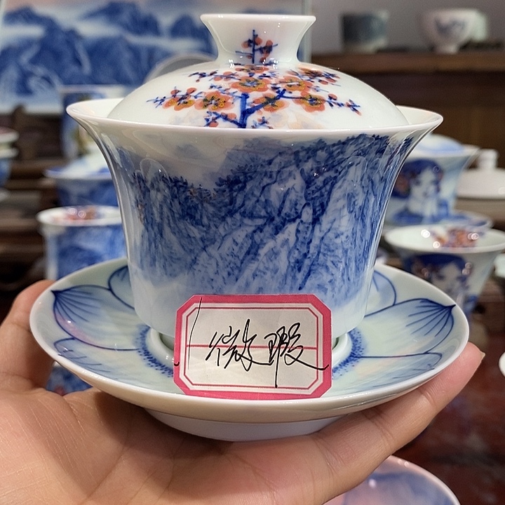 杯记*清景德镇手工手绘陶瓷，高亮兴老师作品