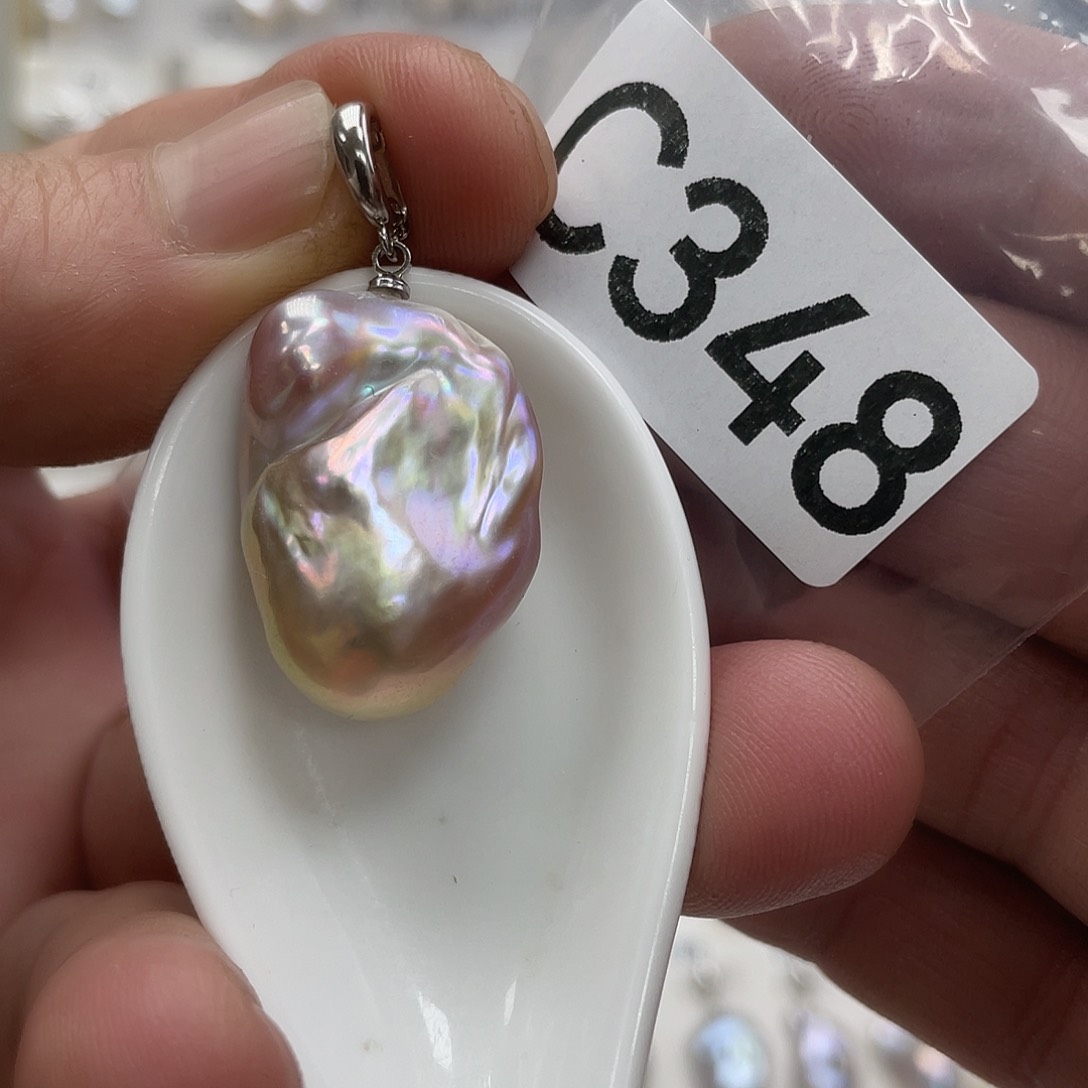 淡水珍珠颈饰银S925镶嵌