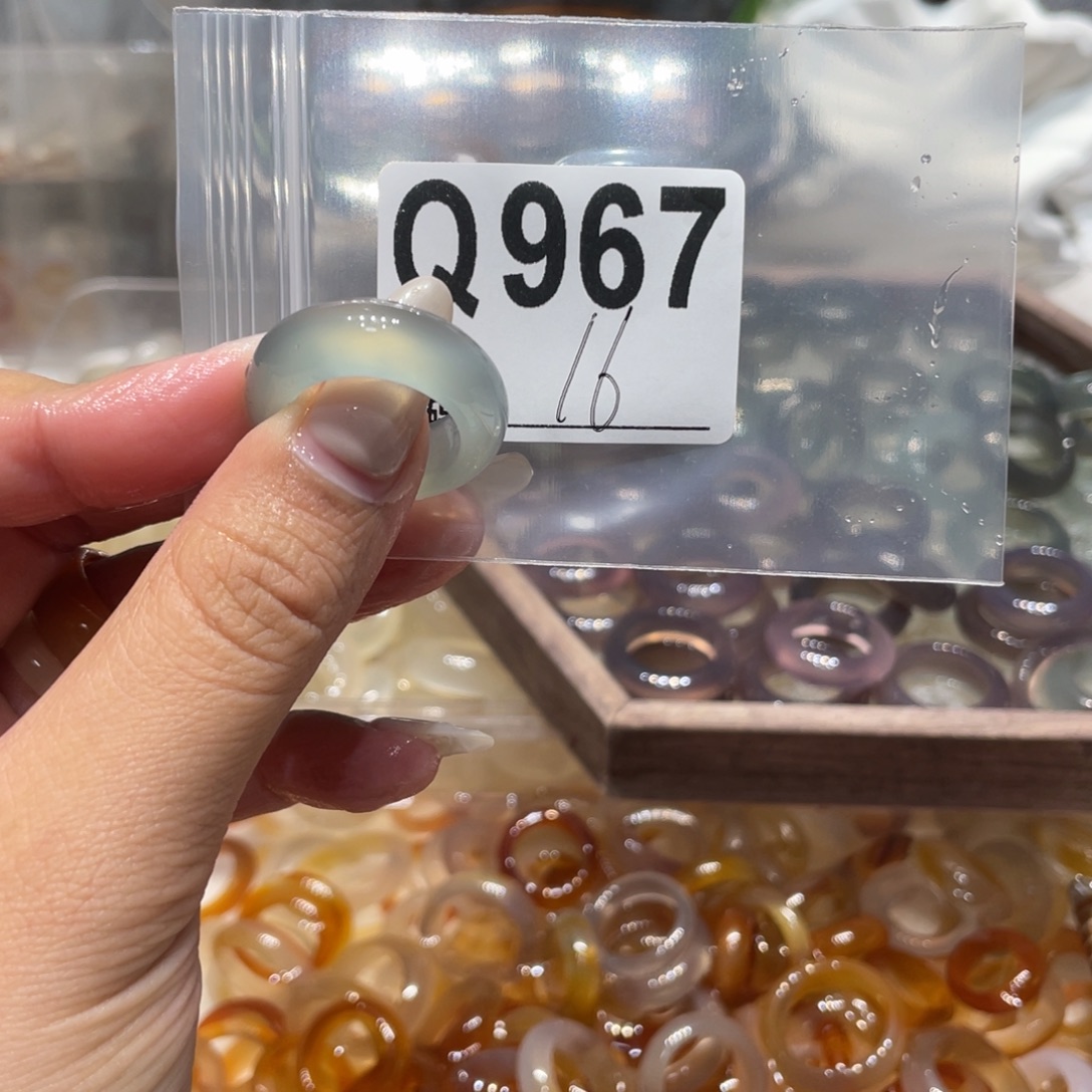 玛瑙/玉髓未镶嵌戒指967