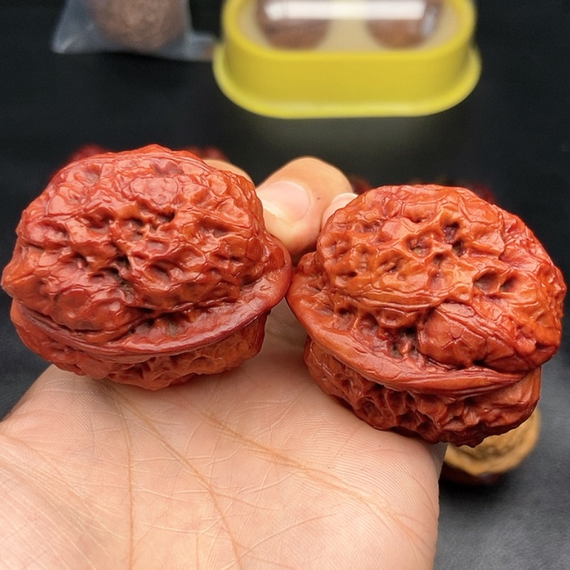 【闪购商品】把件文玩核桃44尺金蟾王58克