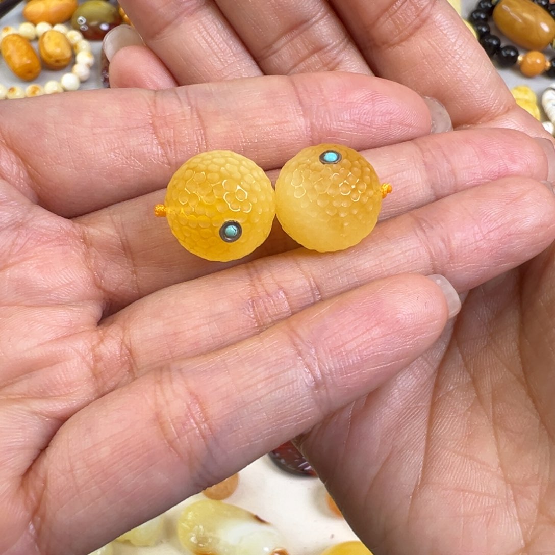 蜜蜡颈饰未镶嵌蜜蜡