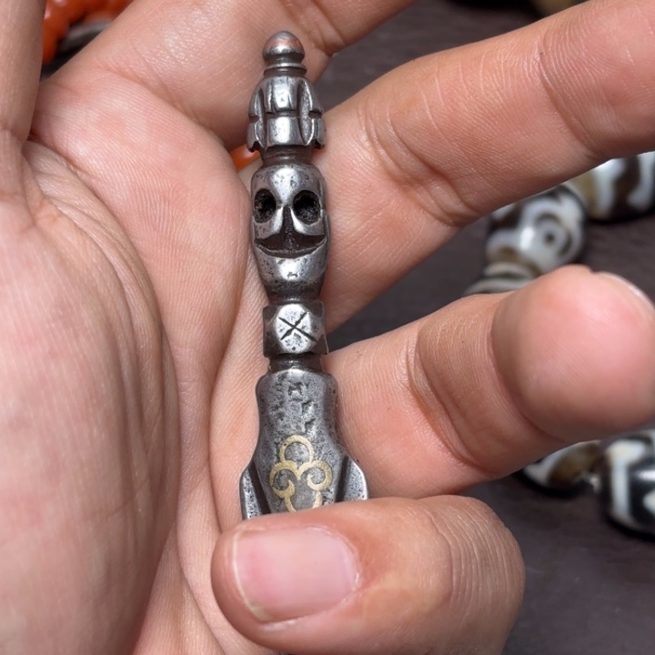 用***1铜星月菩提挂件菩提