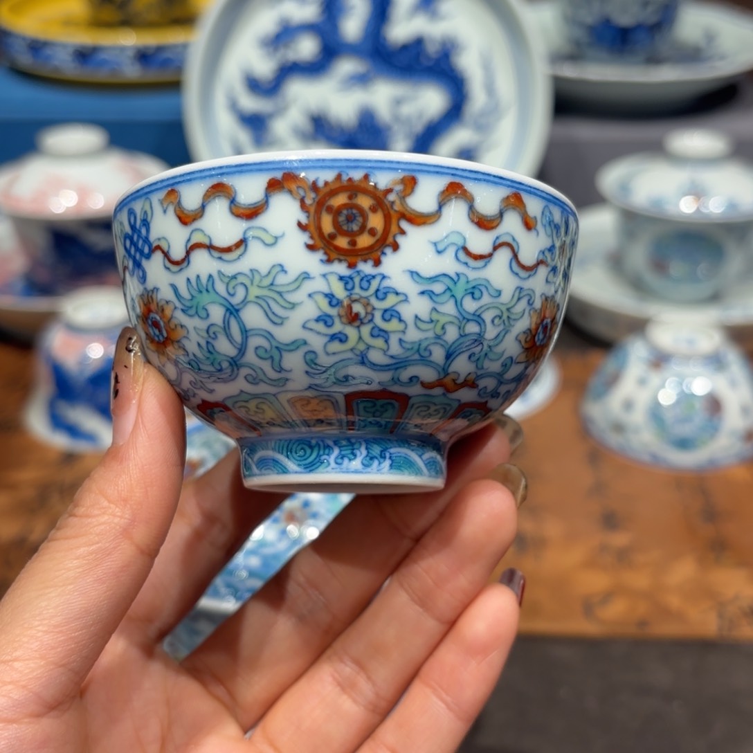 瓷片手工手绘陶瓷茶具