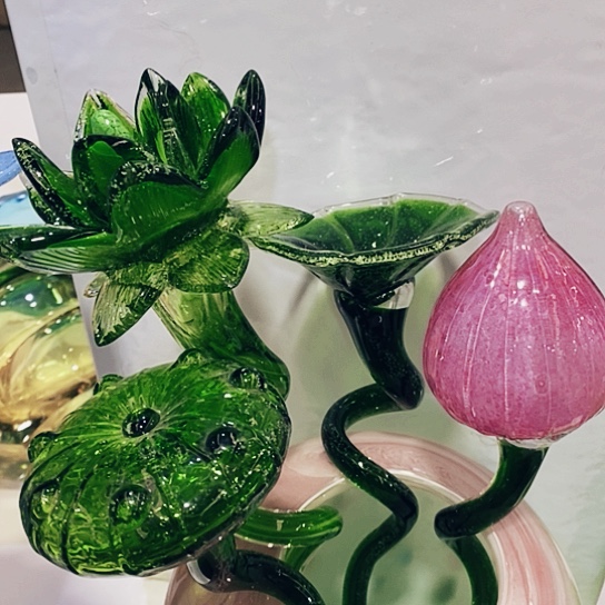 琉璃花瓶高45厘米