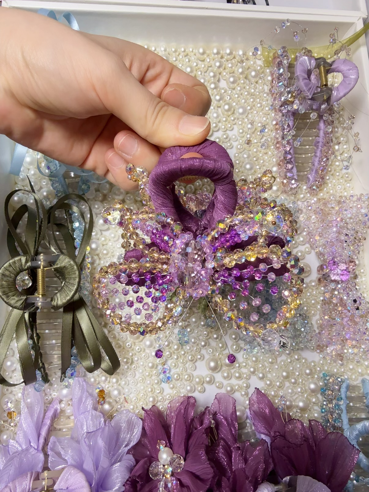 金蝶女复古港风日韩原创设计抓夹发夹发饰手工头饰百搭