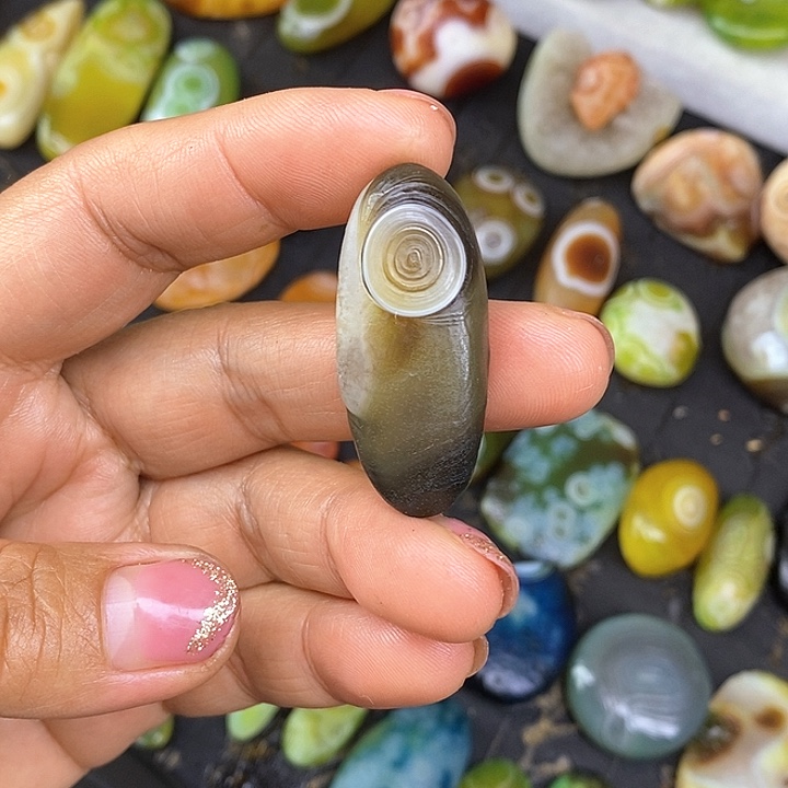 单眼饰品无孔奇石阿拉善眼睛