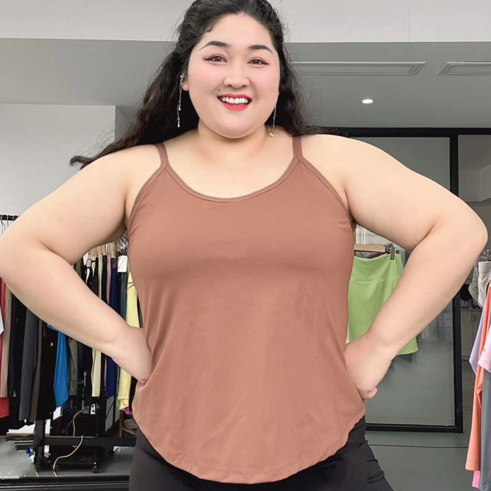 （断码特价）大码加长运动美背吊带弹力瑜伽服健身背心WX-377