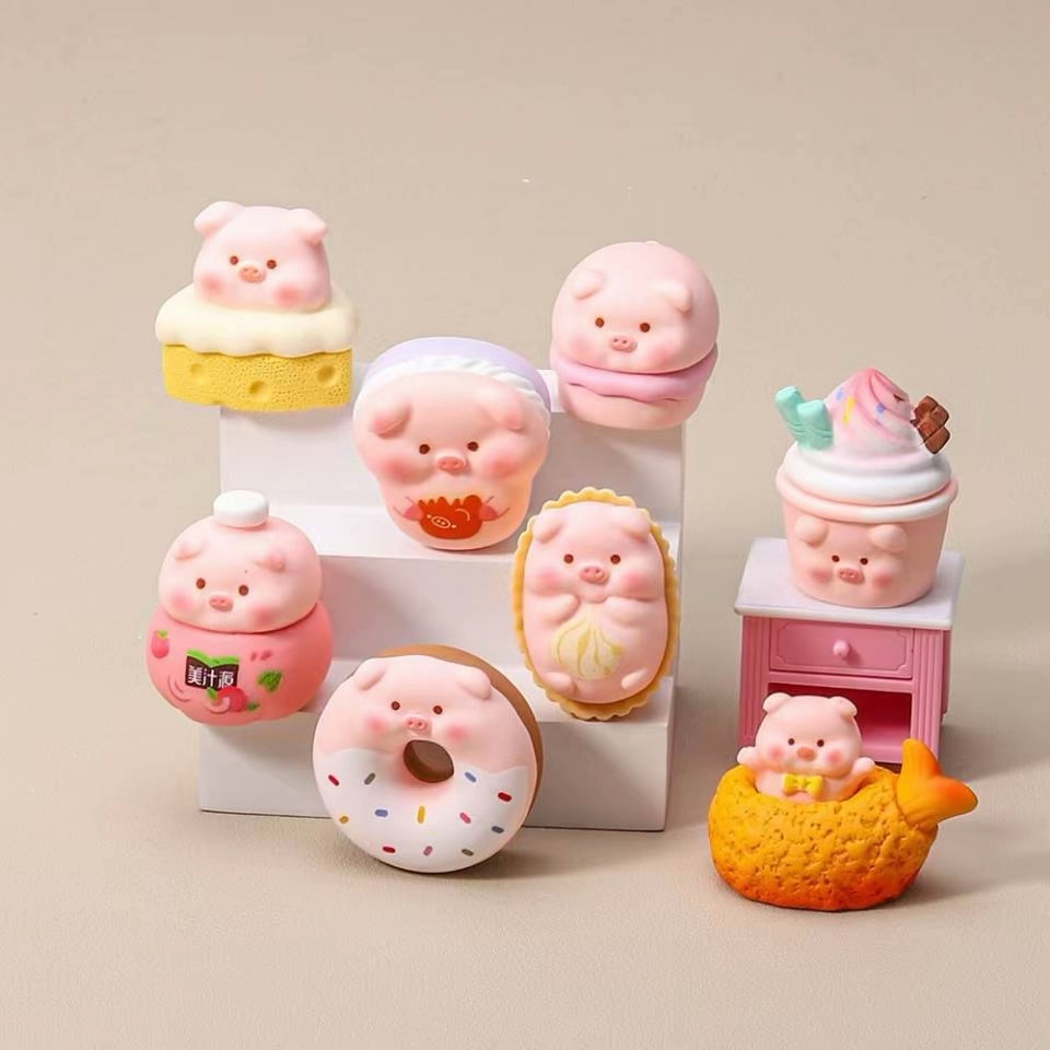 对对碰【新款食玩猪猪diy摆件】