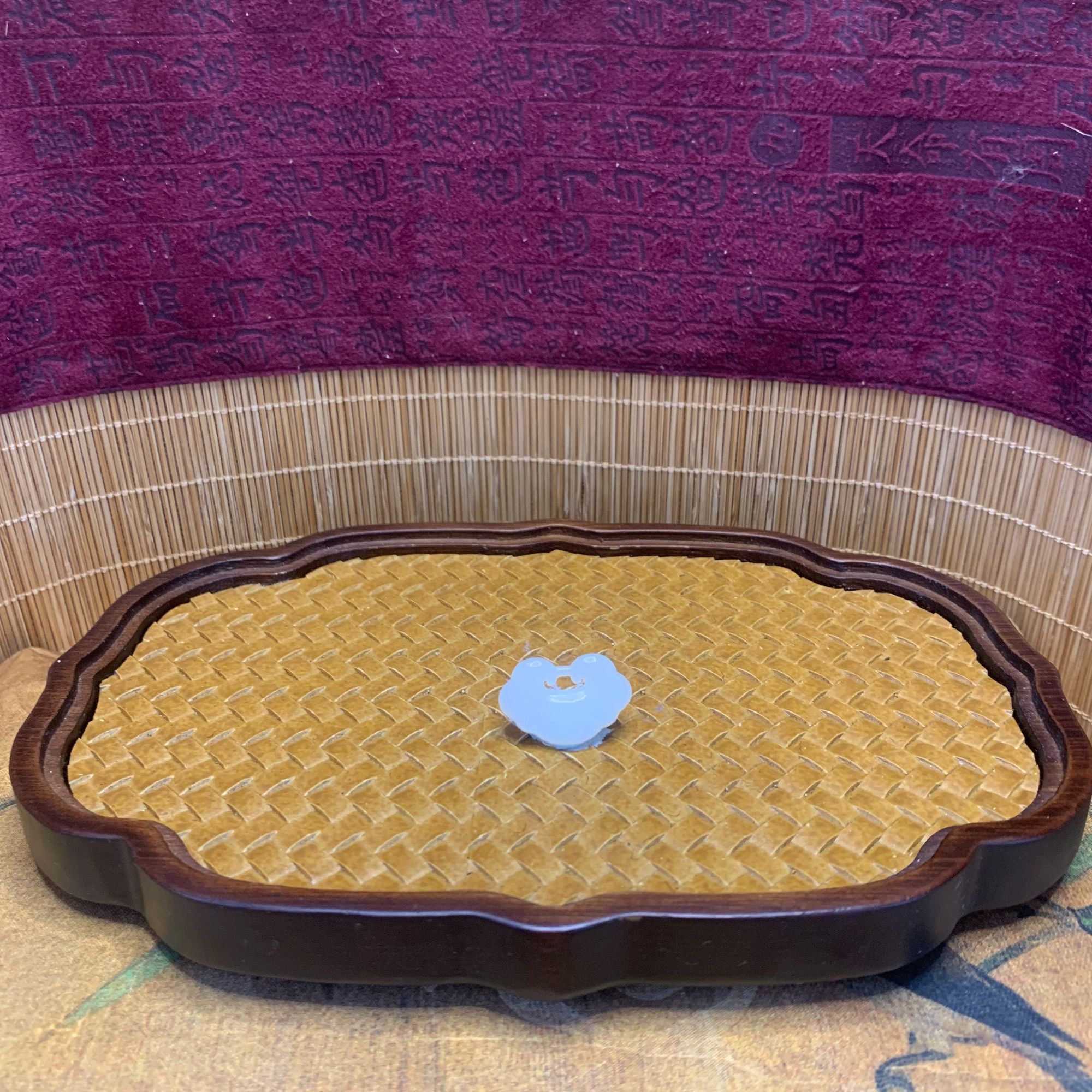 F和田玉平安锁吊坠1090