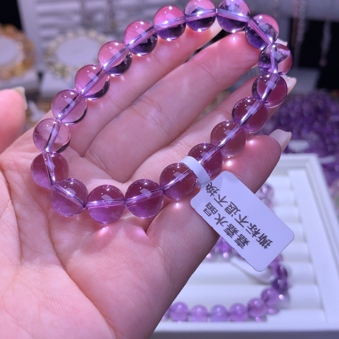夏***夏水晶手链未镶嵌紫水晶