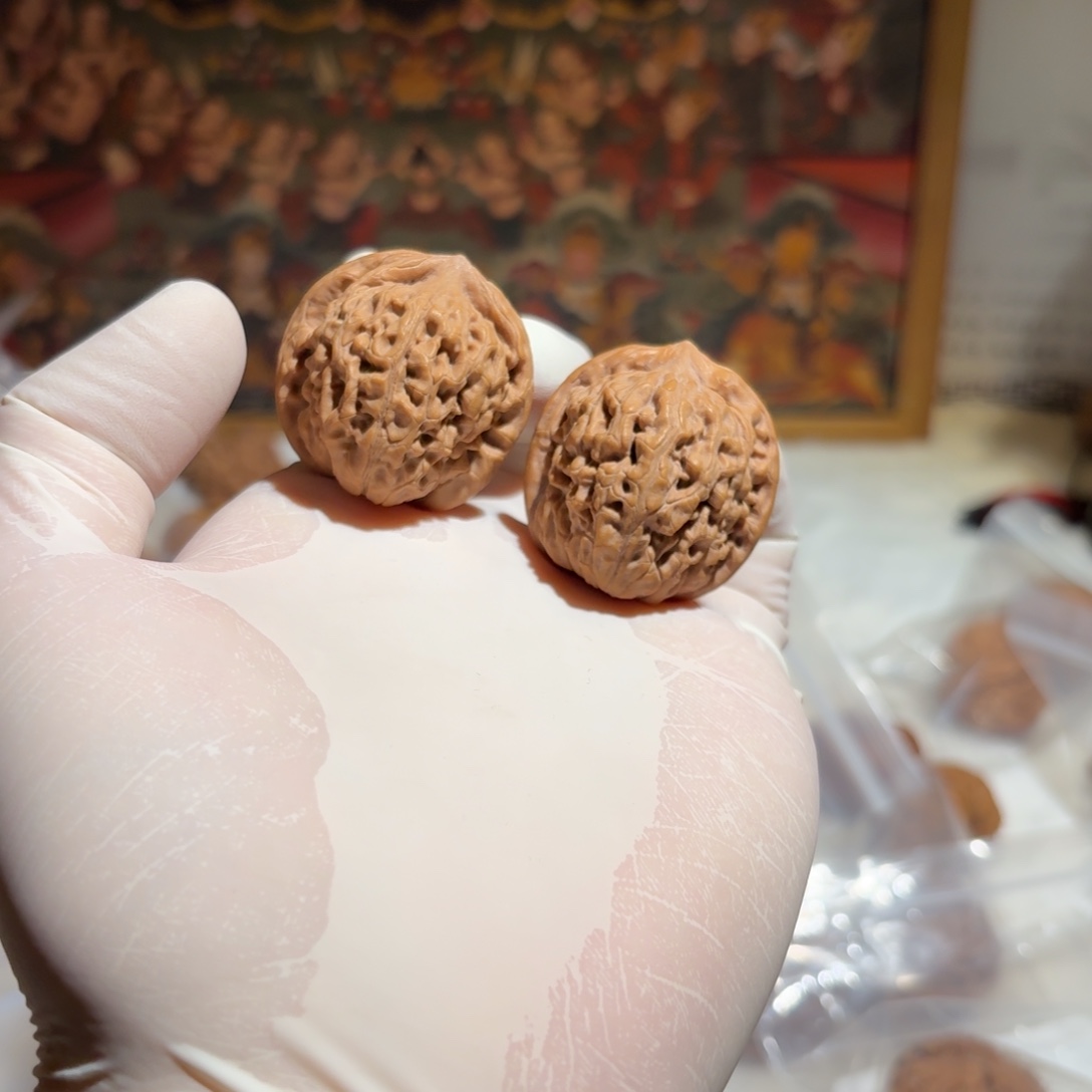 吊坠文玩核桃36莲花