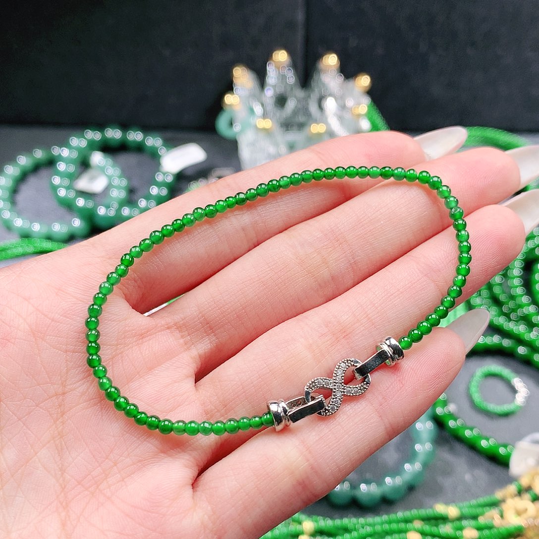 翡翠未镶嵌手链手链