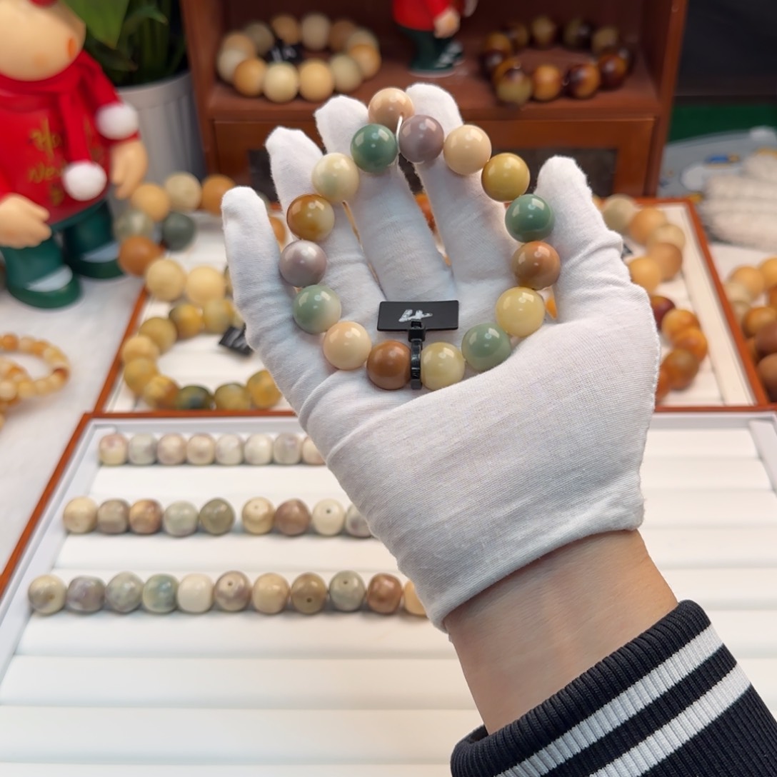 菩提根/象牙果手串梨花雨4号卡15