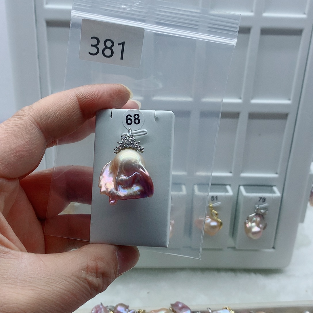 吊坠(不含链)淡水珍珠合金