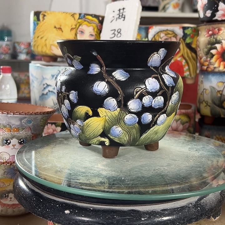 景德镇幸运花盆满38包邮