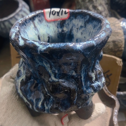 红陶粗陶花盆手工