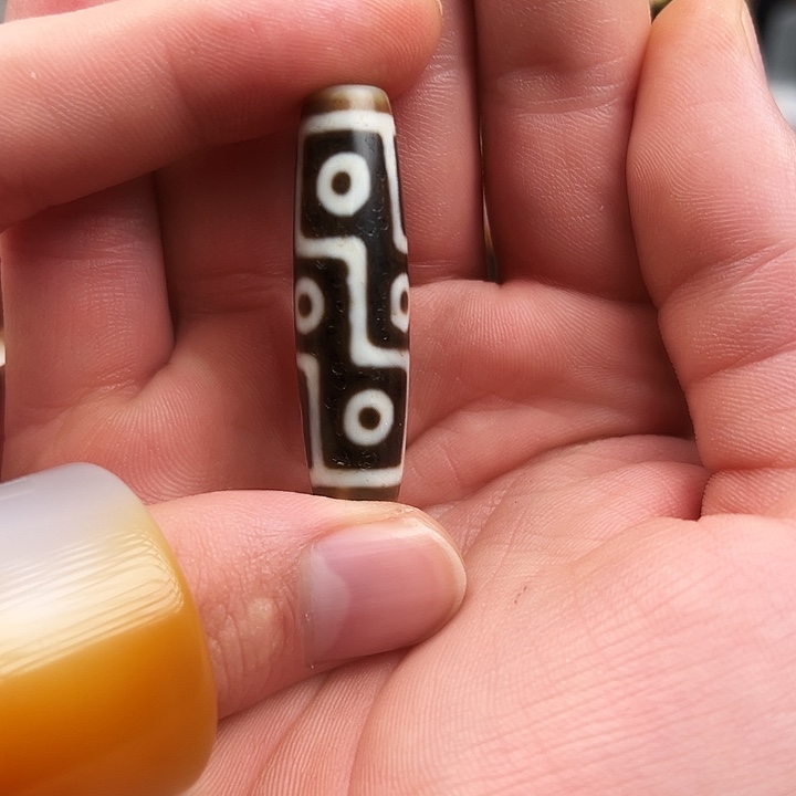 玛瑙/玉髓颈饰合金行运古法折线九眼