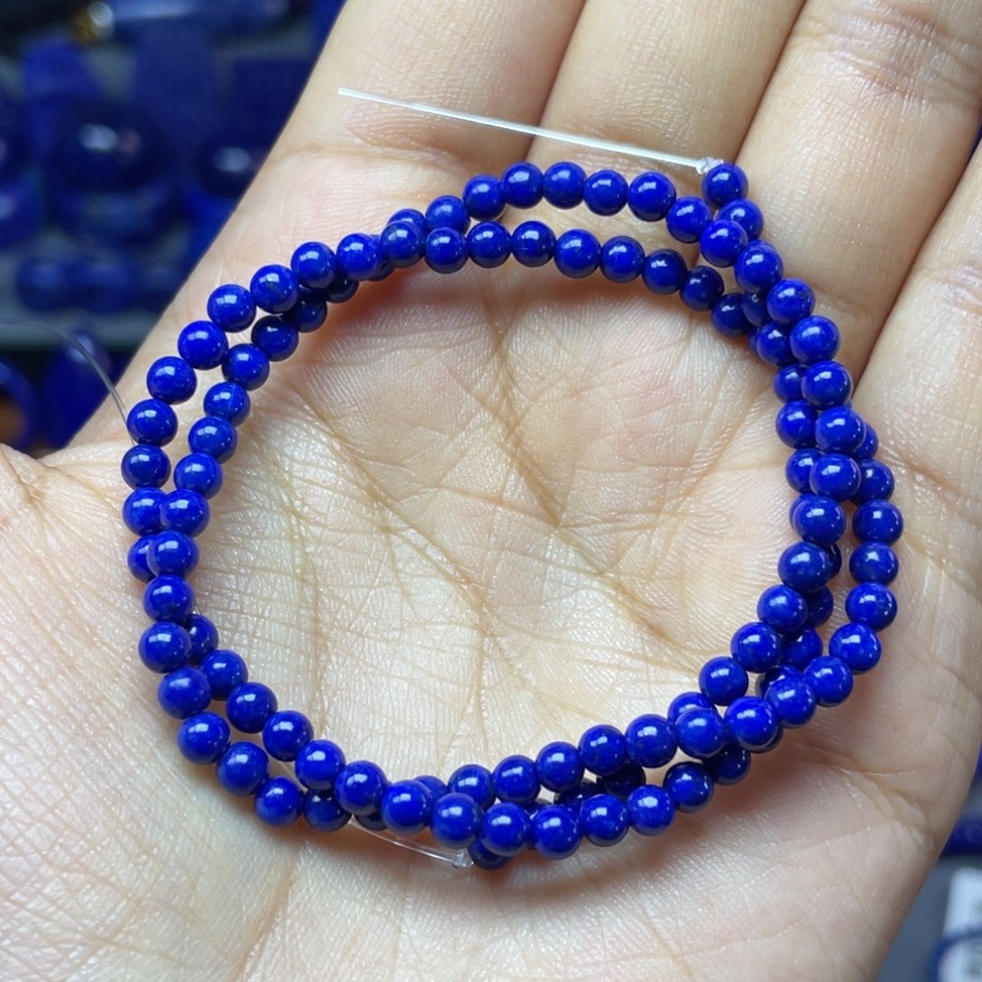 拉***理青金石未镶嵌3.9mm项链