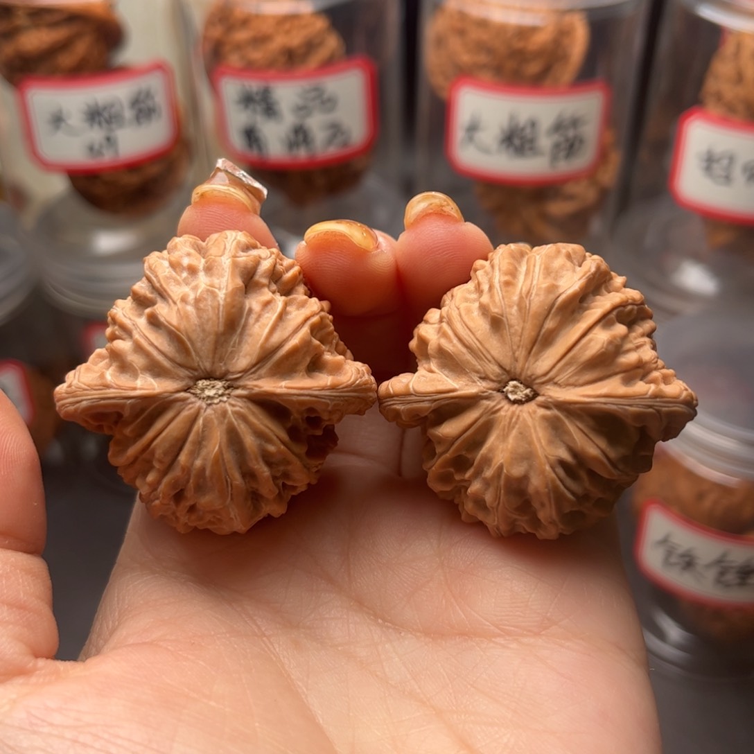 文玩核桃把件立***空41.5磨盘