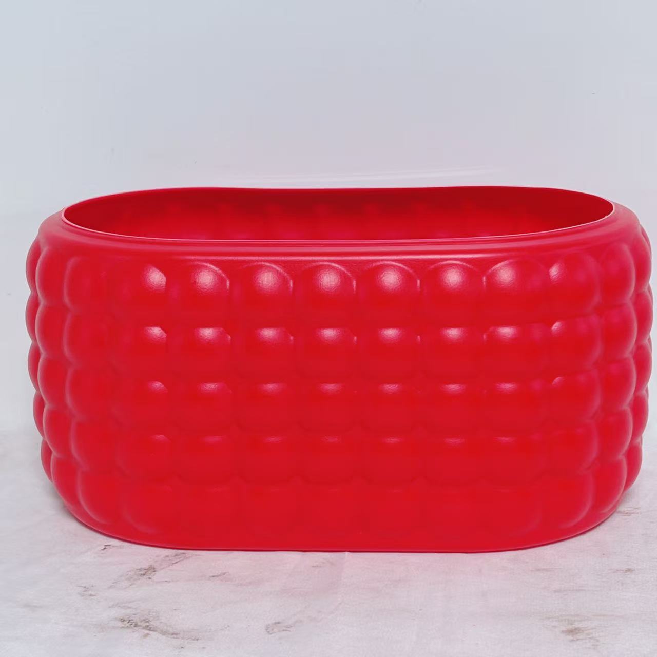 【红色泡泡盆】室内北欧简单小型绿植百搭盆器