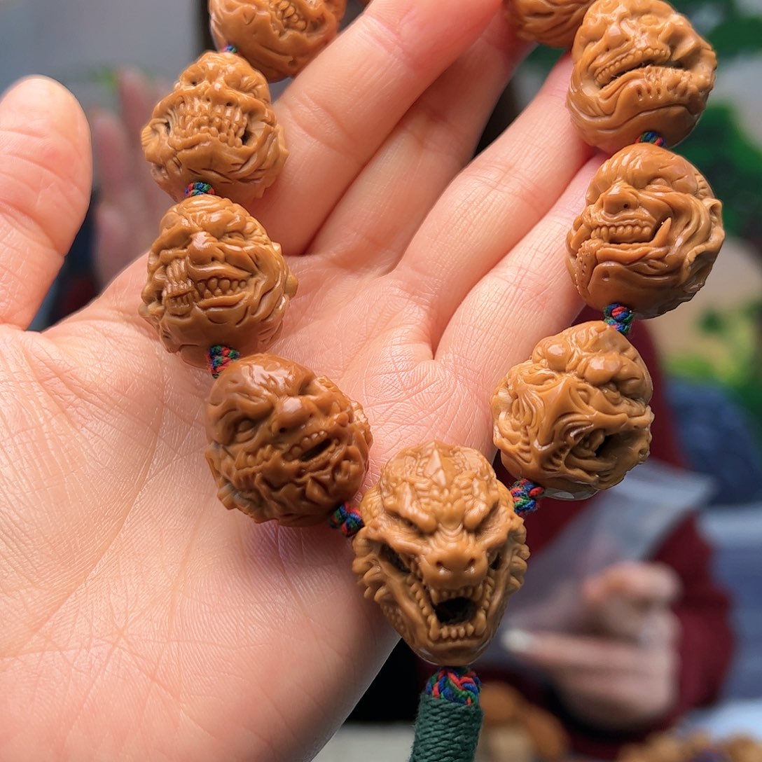 橄榄核手串/手链石*鱼橄榄核