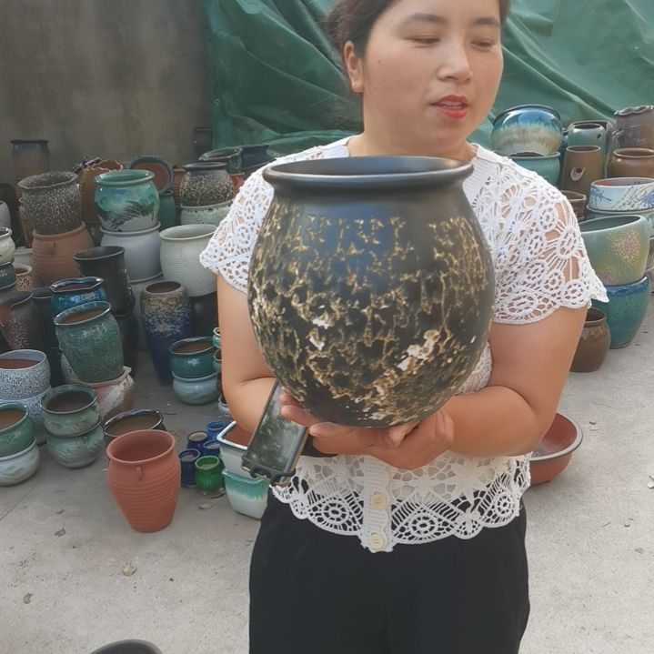 口19高24瑕疵一个盆子小