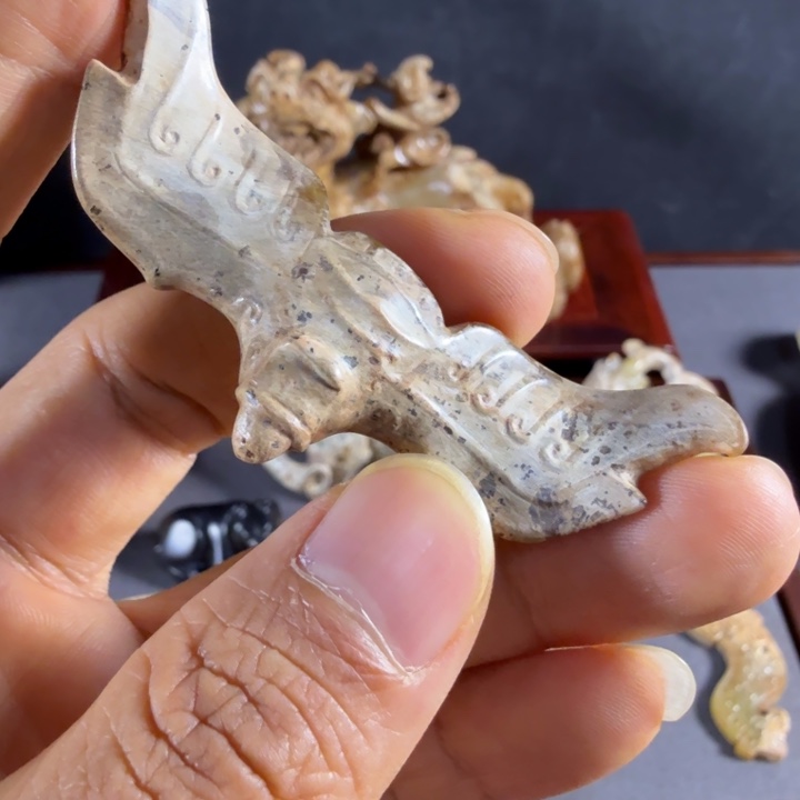 用***3和田玉未镶嵌挂件