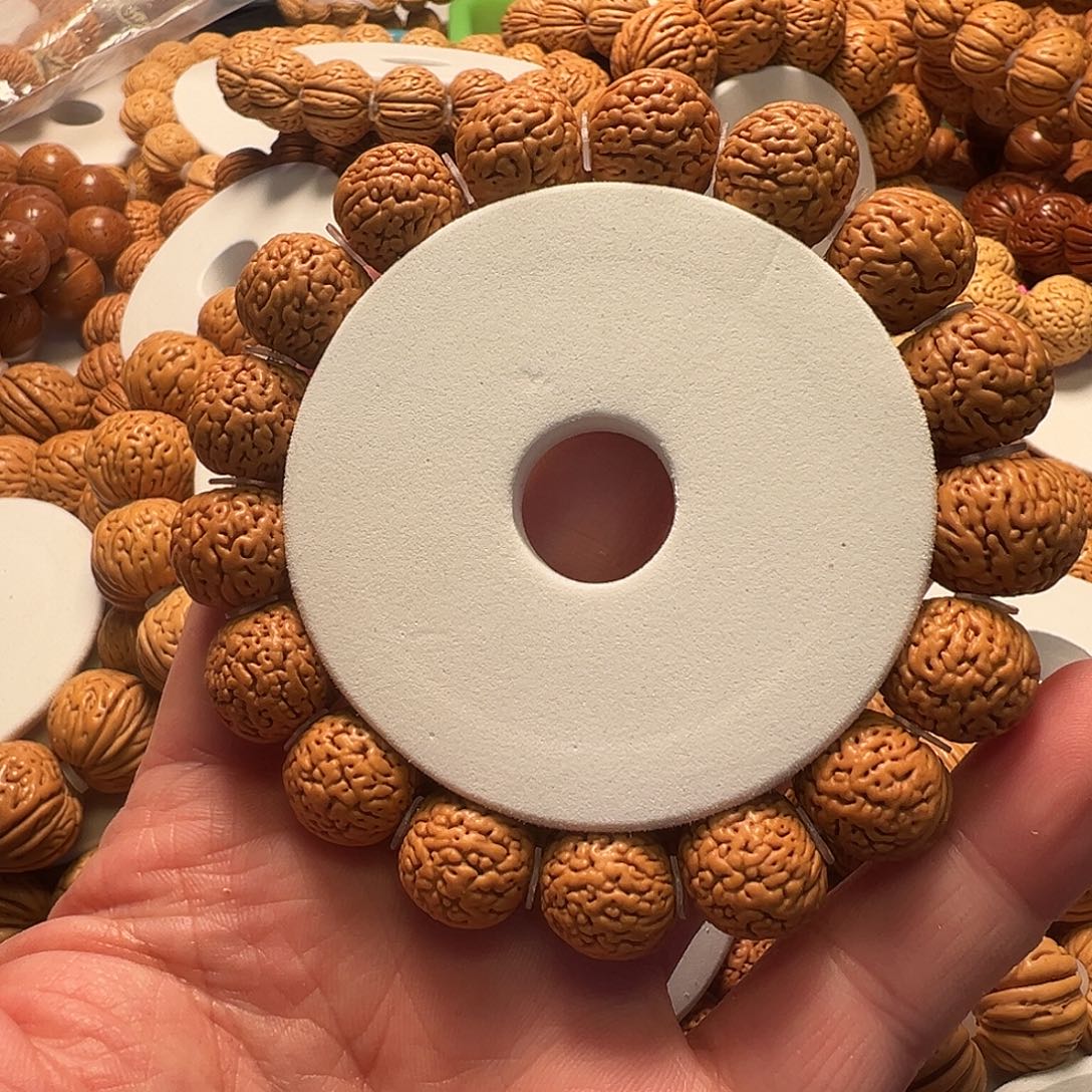 桃核手串金刚纹手串15+