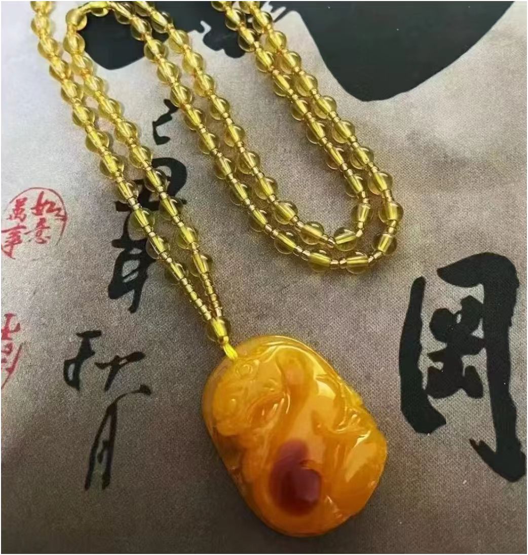 SC-448 黄色貔貅吊坠   