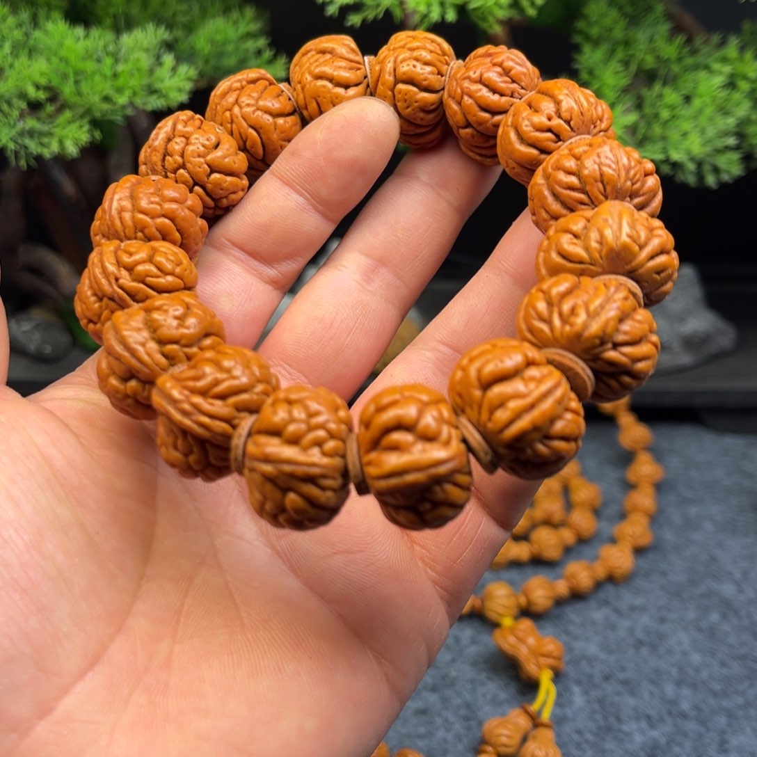 桃核手串1霸王龙手串