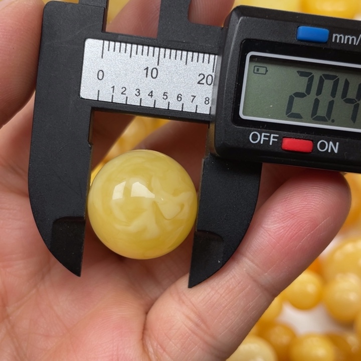 裸石蜜蜡未镶嵌蜜蜡圆珠