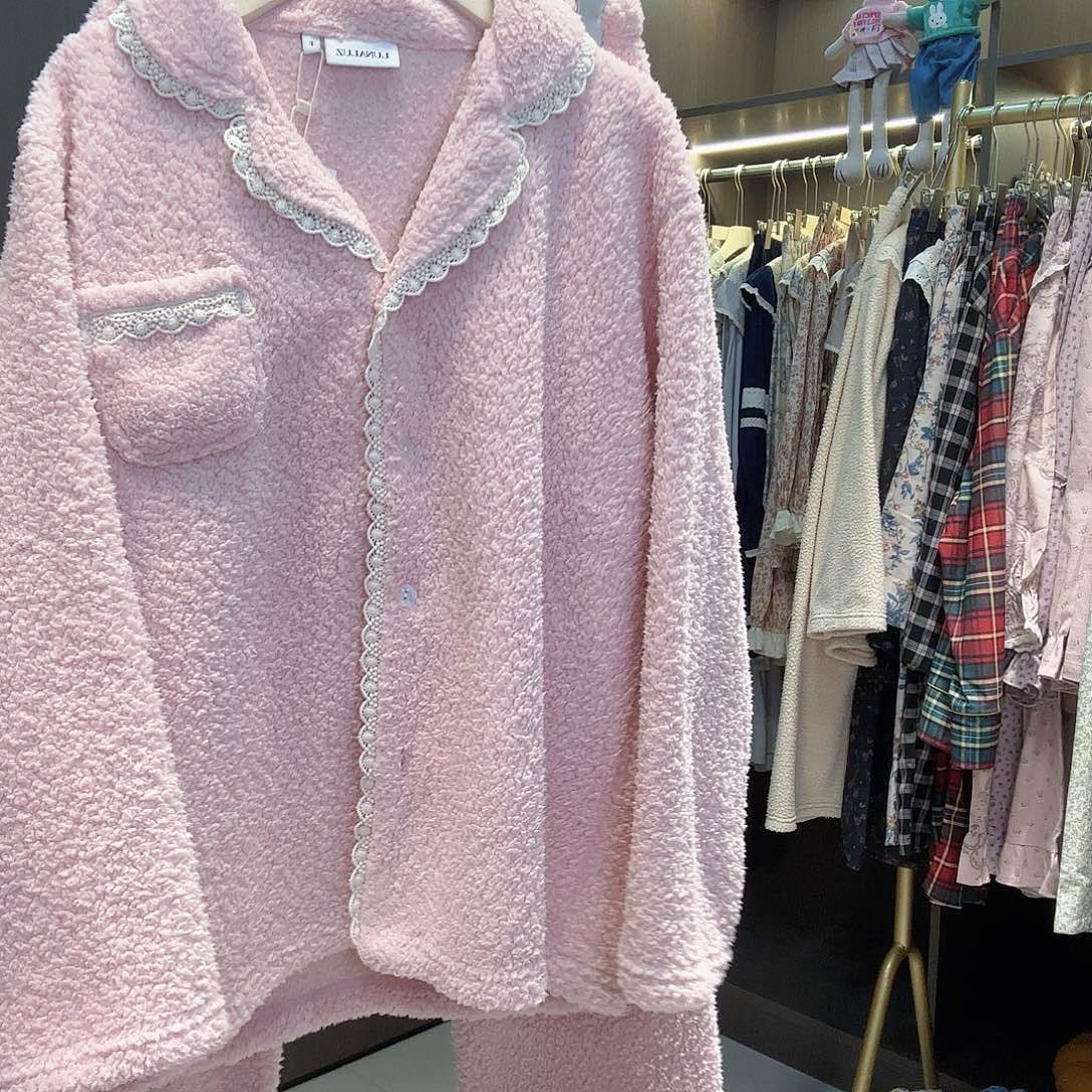 棉露娜粉色羊羔毛05532