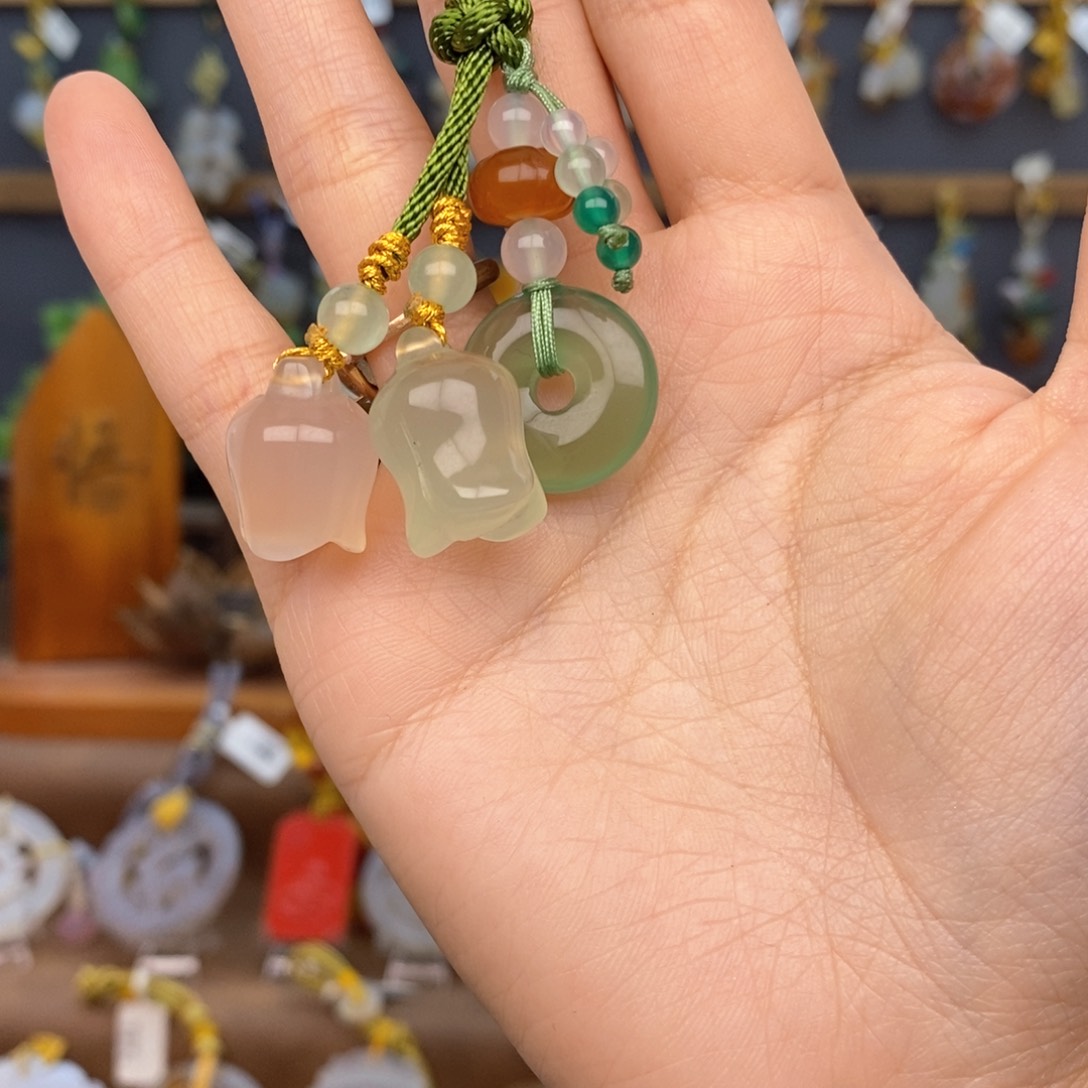 玛瑙/玉髓车挂未镶嵌66666