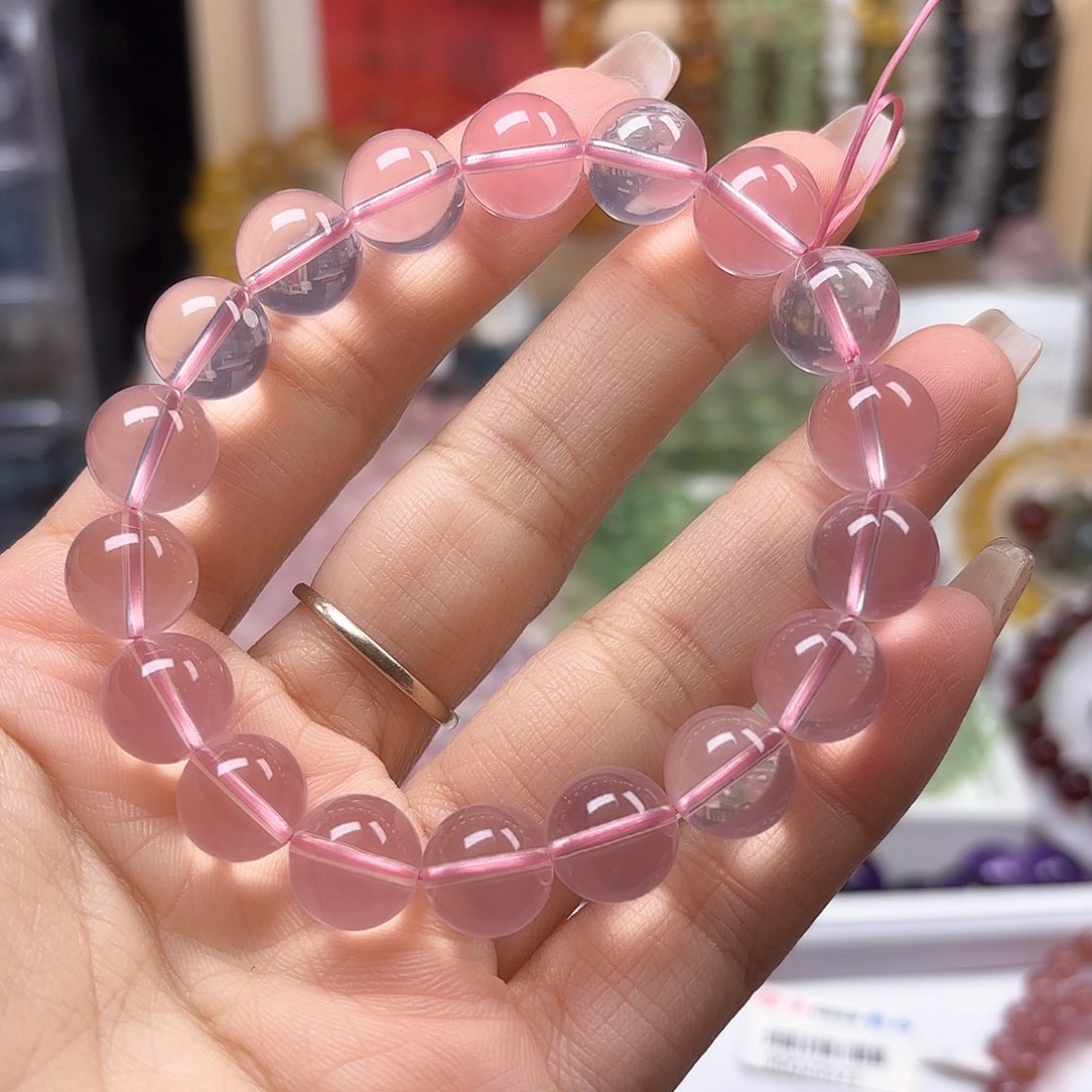 水晶手链未镶嵌莫粉11