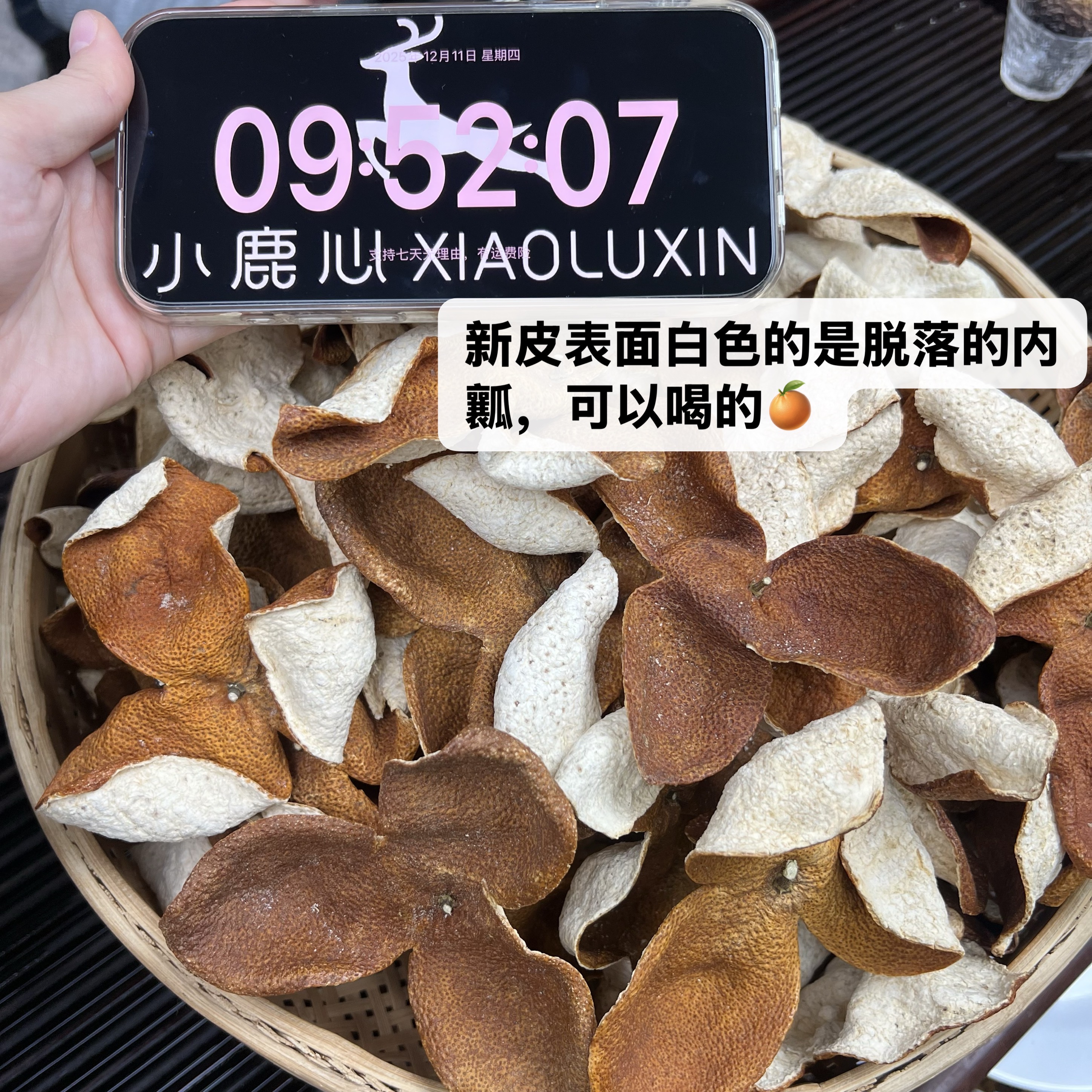 2024新会梅江圈枝大红新皮 ①小鹿收茶  新会新皮   12月11