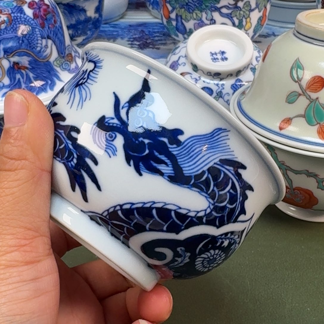 陶瓷景德镇纯手绘茶具圆圆287